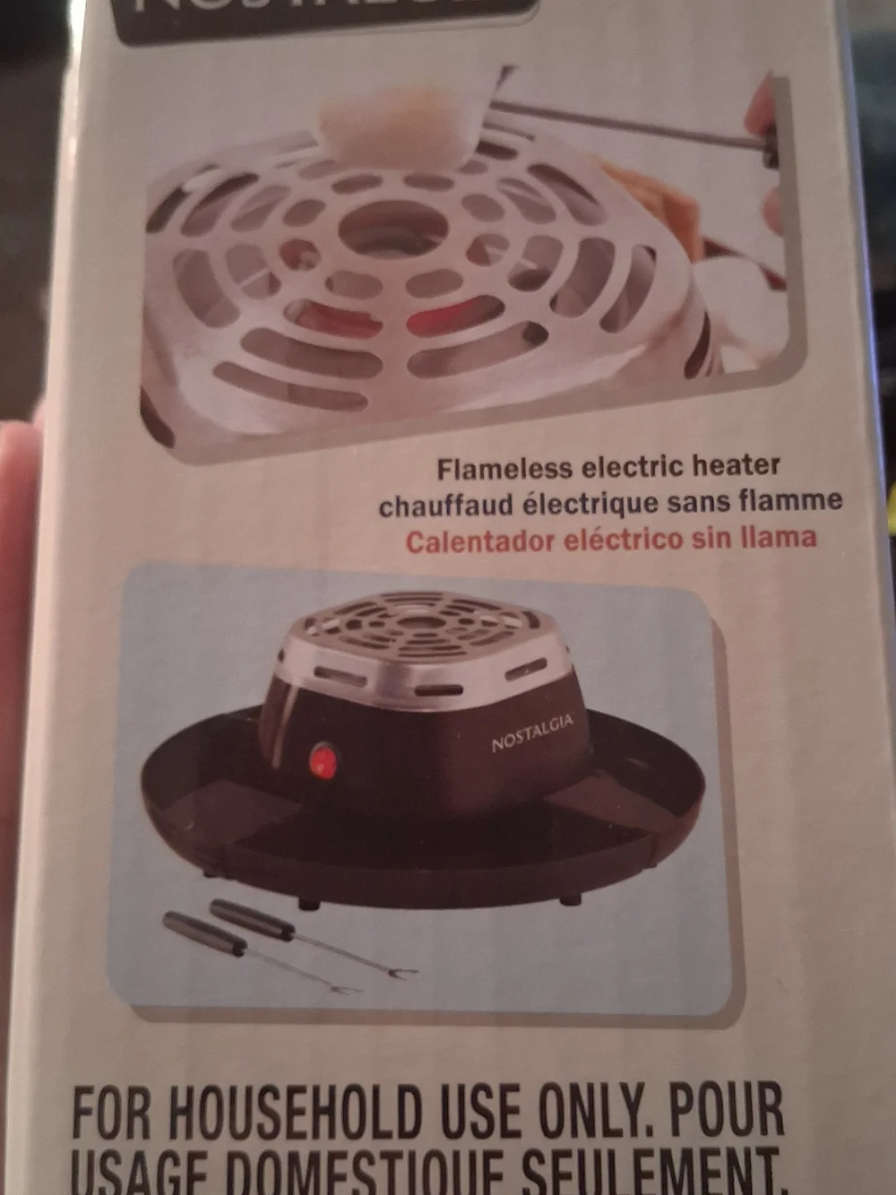 Nostalgia Black and Silver Electric S'mores Maker